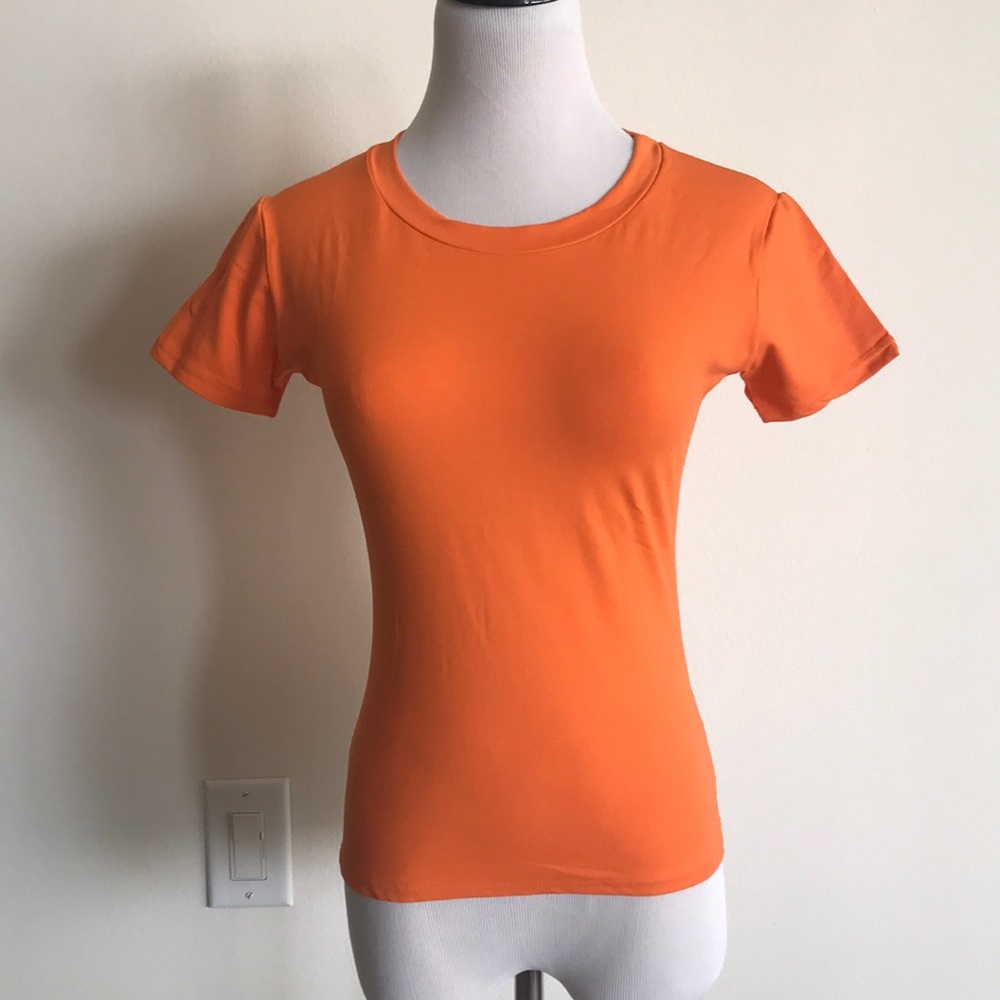 Orange tops one size spandex
